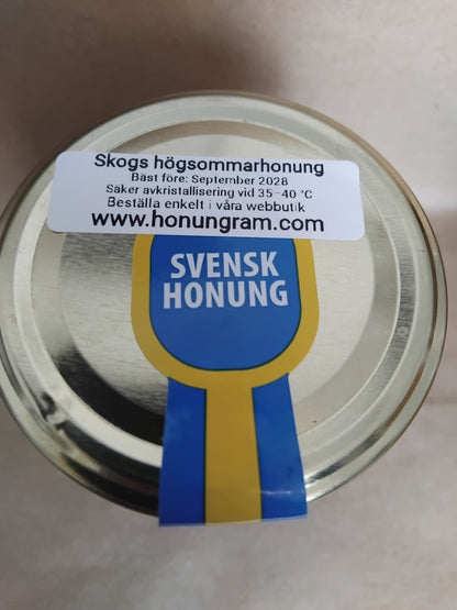 Svensk skogs-högsommarhonung från Shaman Stuga i Månkarbo, 500gr
